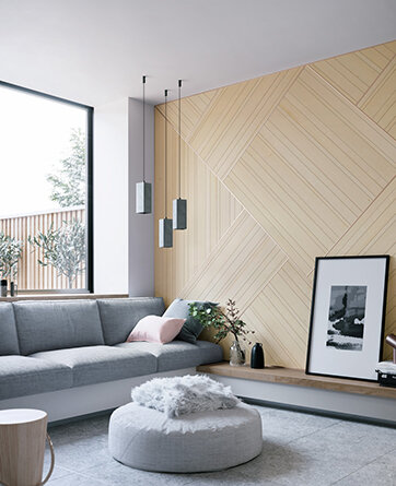 床だけでなく「壁」も天然木に。空間を包み込む「the wall」イメージ画像2