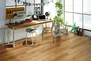 田島ルーフィング（株）の複層ビニル床タイル「ウッドラインNW ライト」