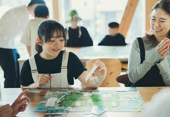 親子でチャレンジ　FOREST BALANCE GAME1