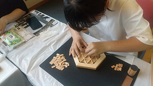 「組子（くみこ）づくり」ワークショップ2