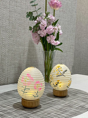 「シラキ工芸」による八女提灯の絵付け体験ワークショップ2