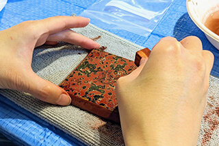 「津軽塗のお箸作り」ワークショップ3